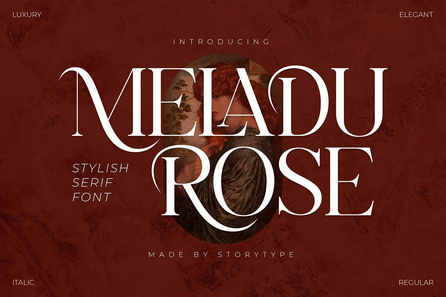 Meladu Rose Font sample