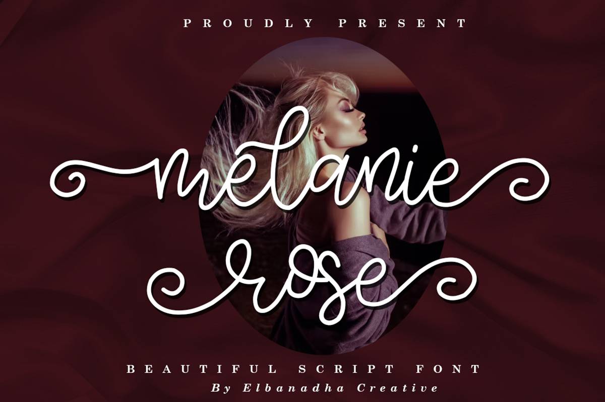 Melanie Rose Font sample