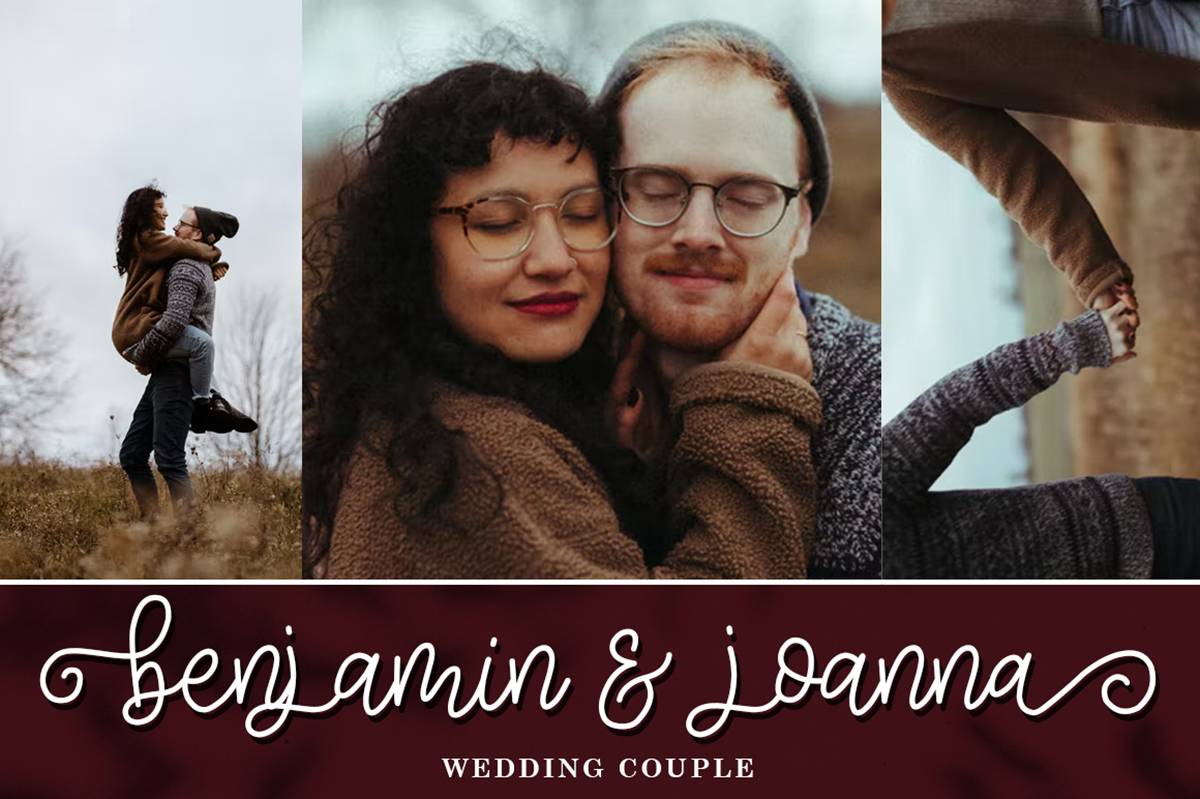 Melanie Rose Font sample