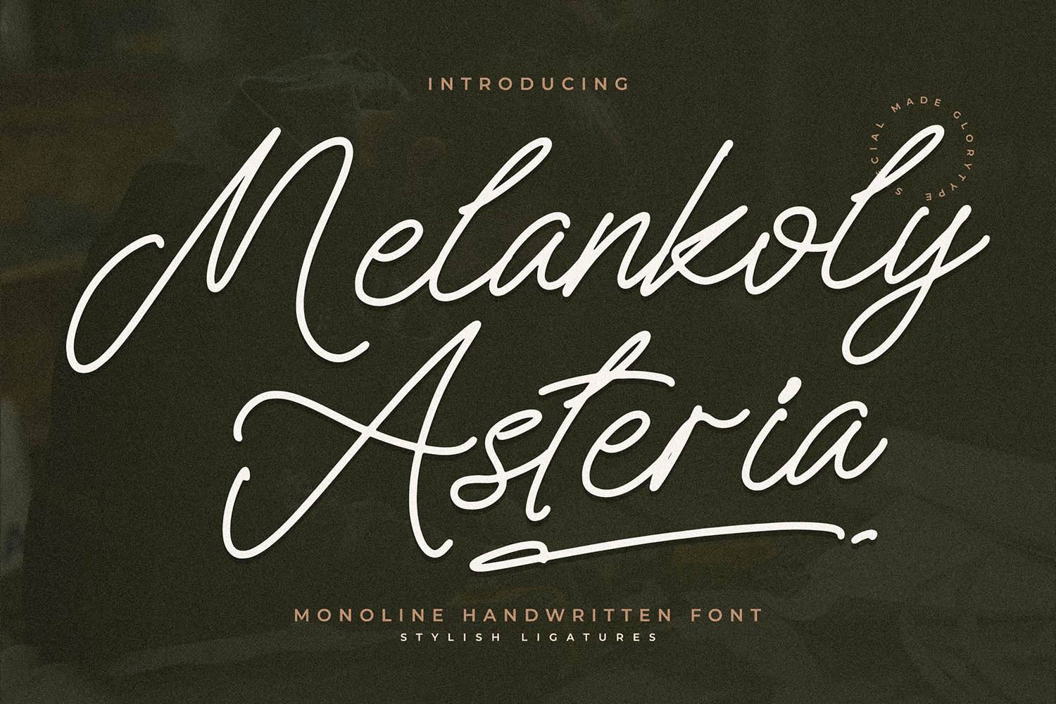 Melankoly Asteria Font sample