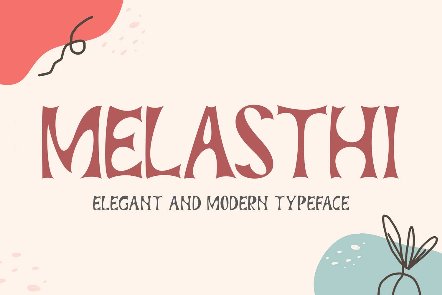 Melasthi Font sample