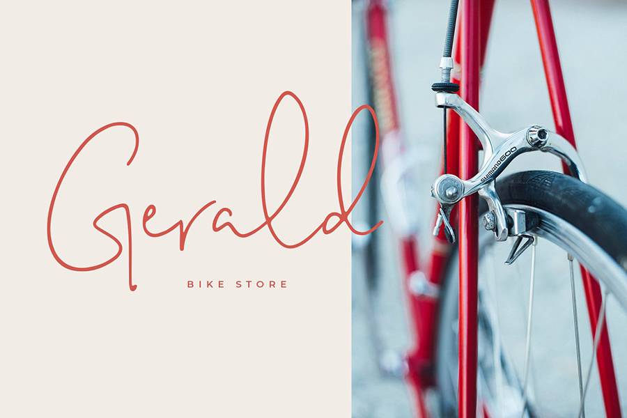 Melatti Handlettering Script sample