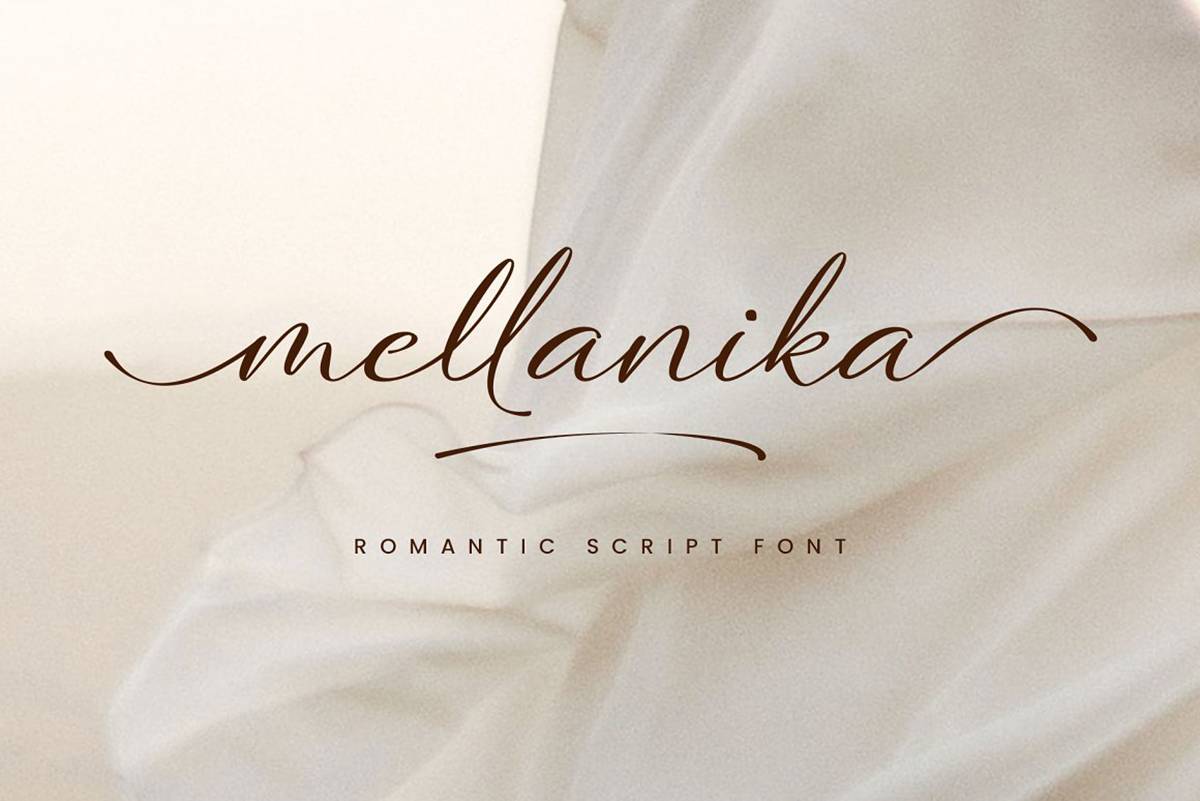 Mellanika Font sample