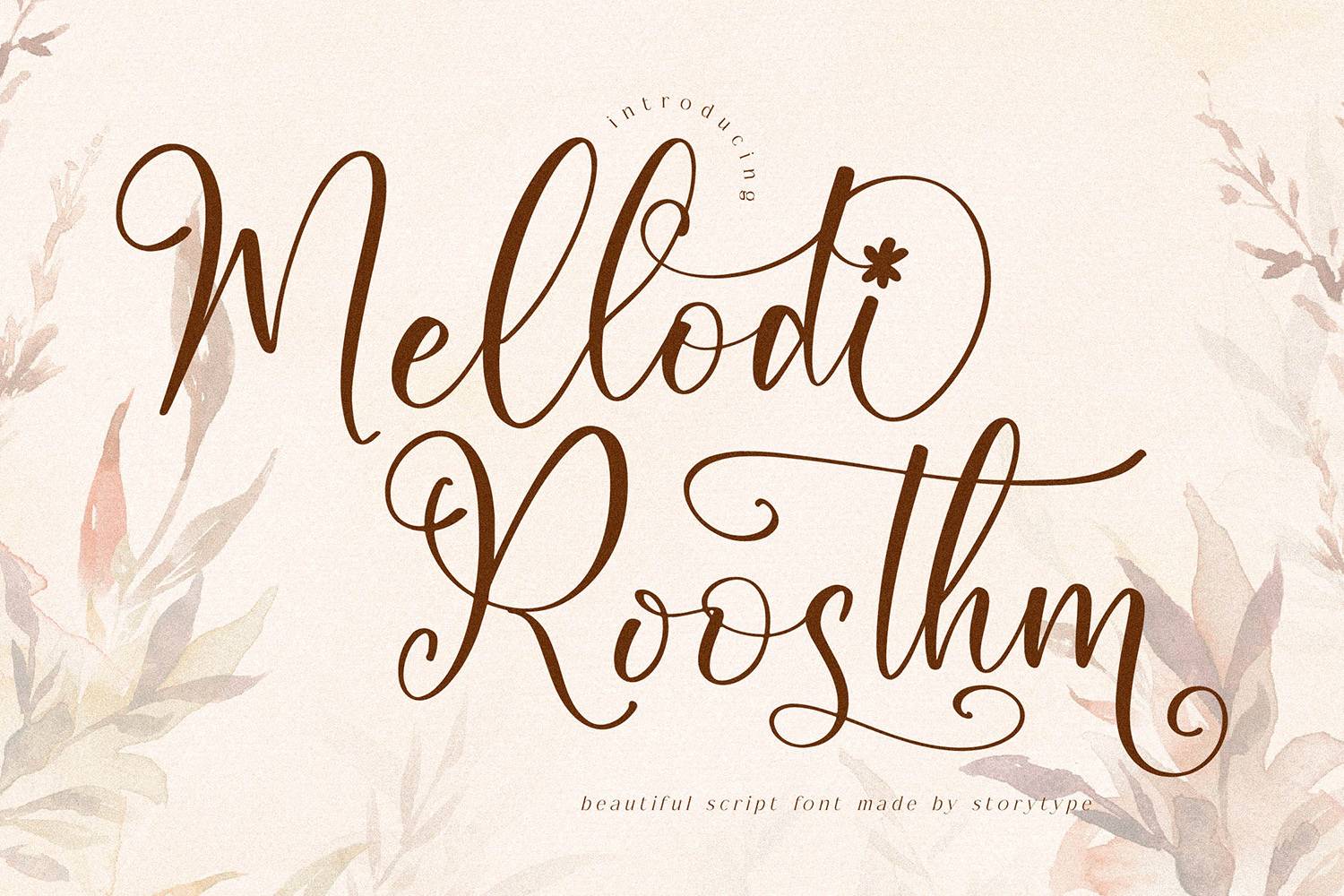 Mellodi Roosthm Font sample