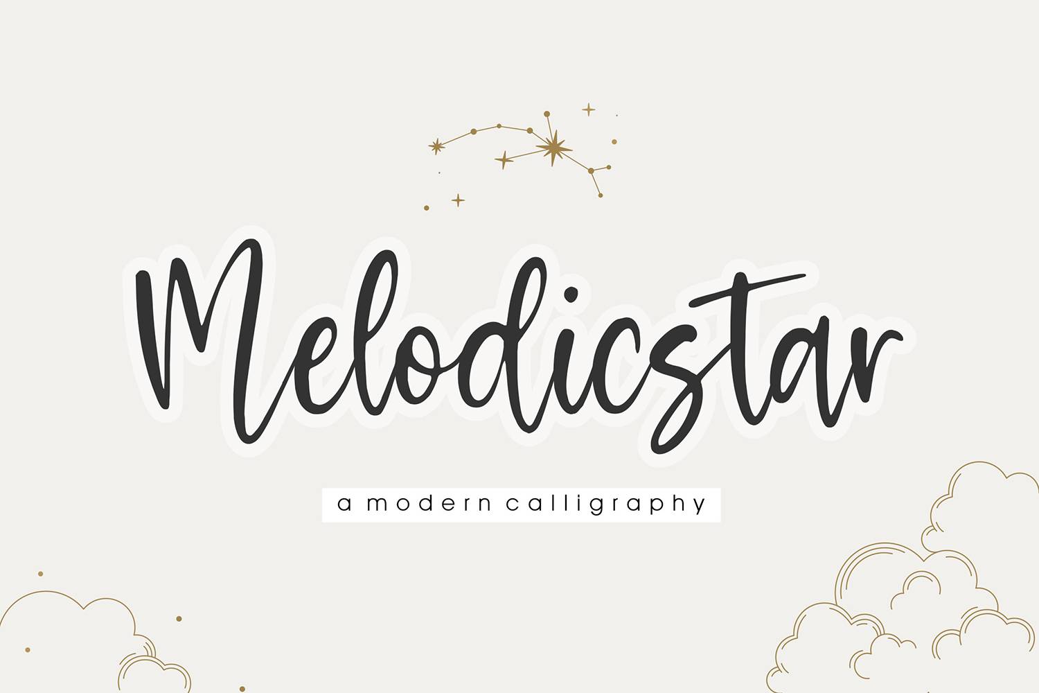 Melodicstar Font sample