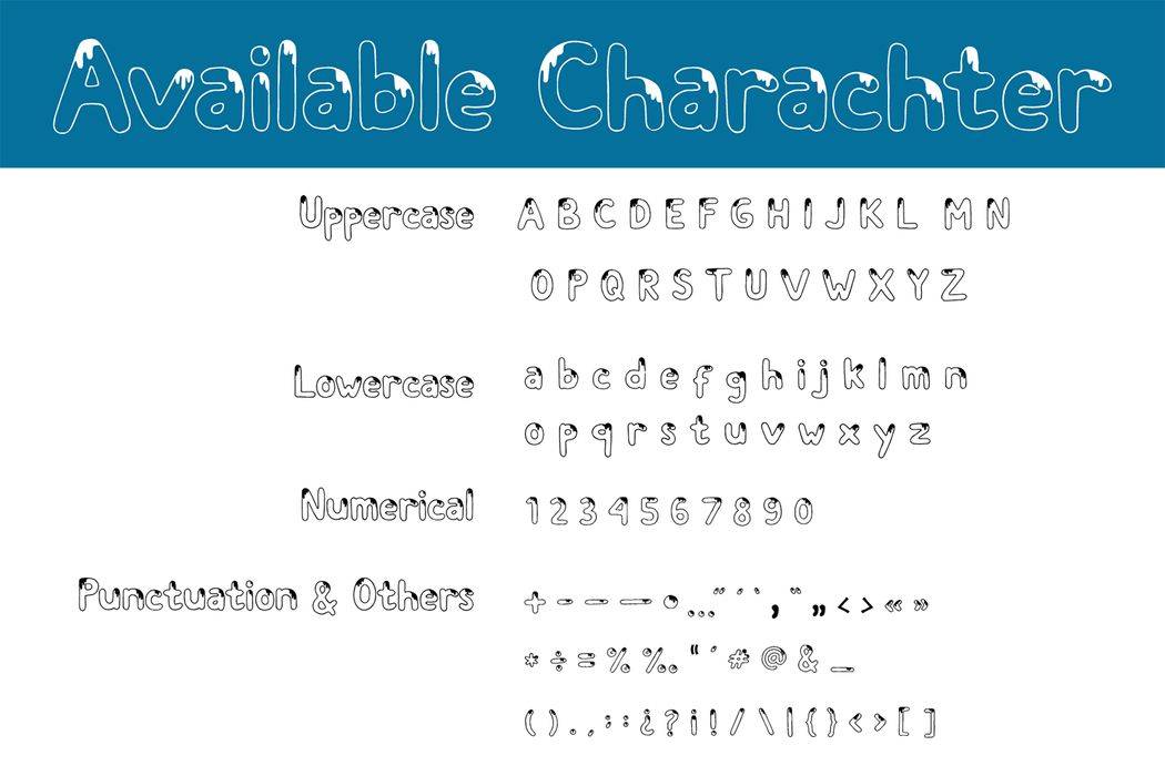 Melt Fuji Font sample