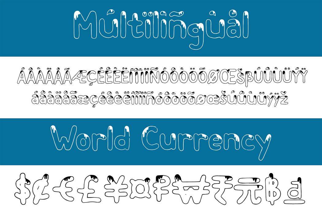 Melt Fuji Font sample