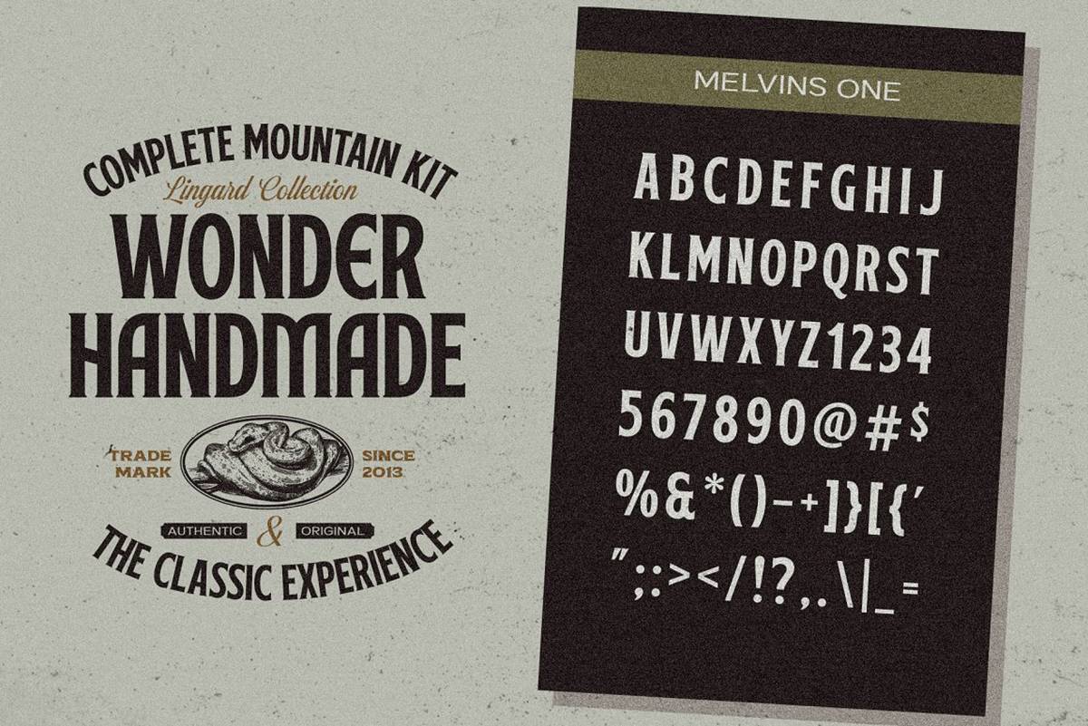 Melvins Font sample