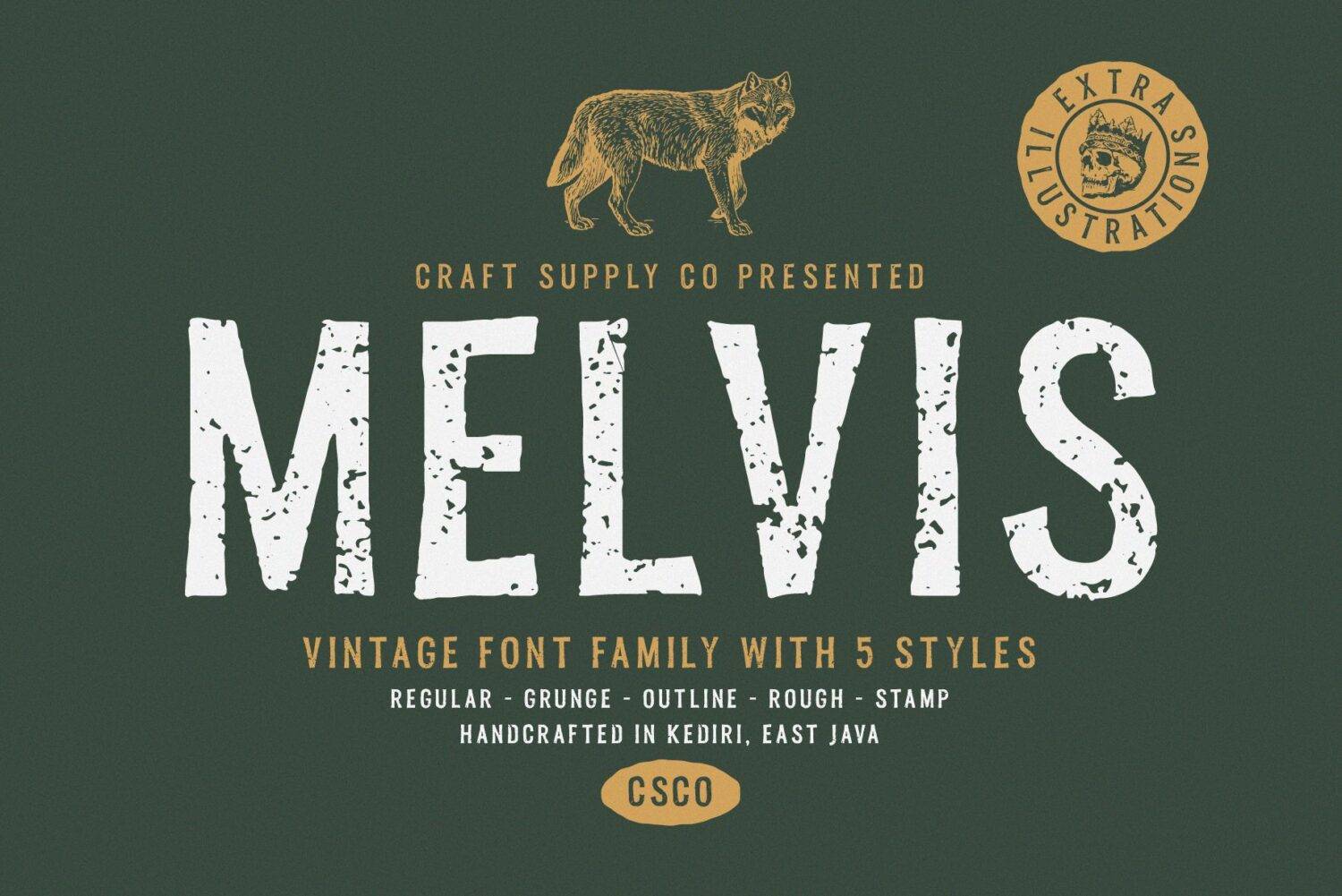 Melvis Font sample