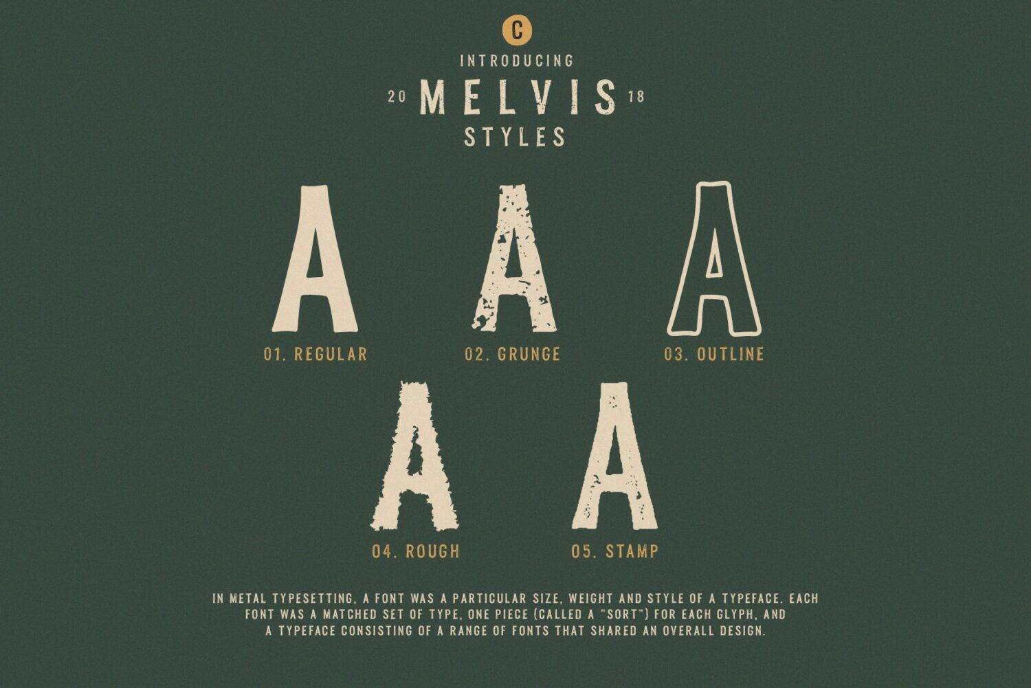 Melvis Font sample