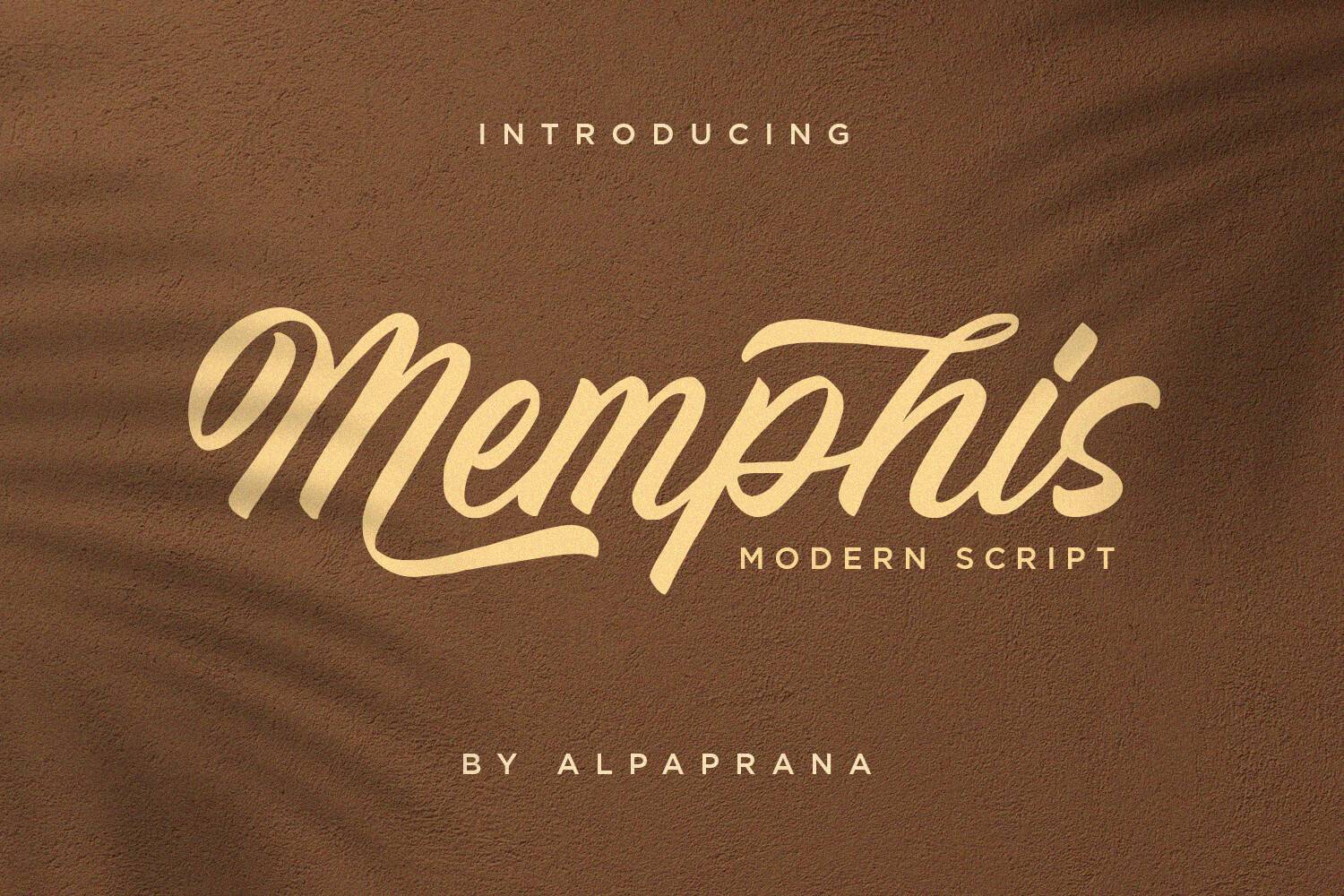 Memphis Font sample