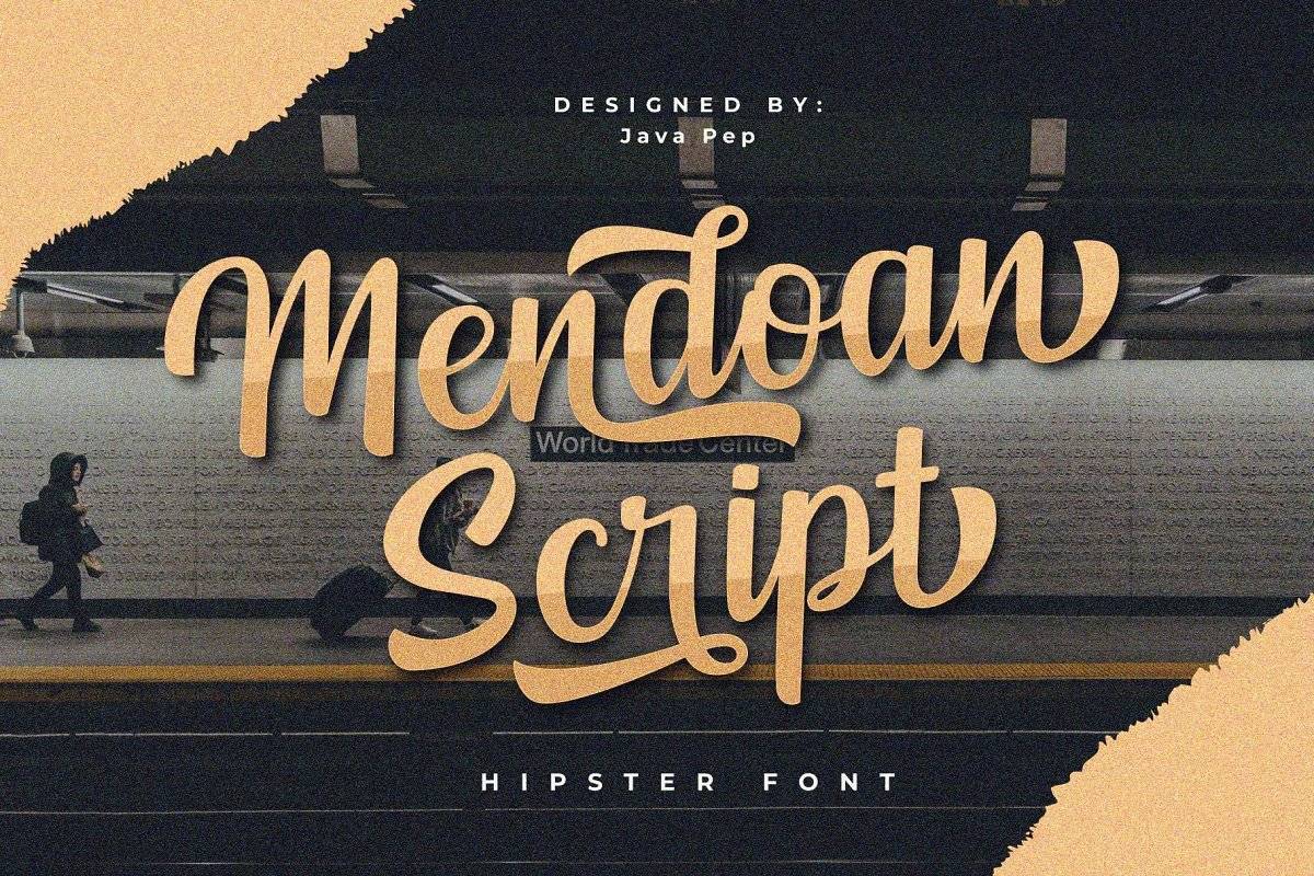 Mendoan Font sample