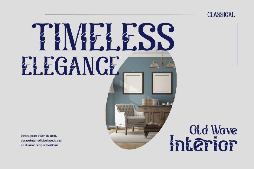 Menier Font sample
