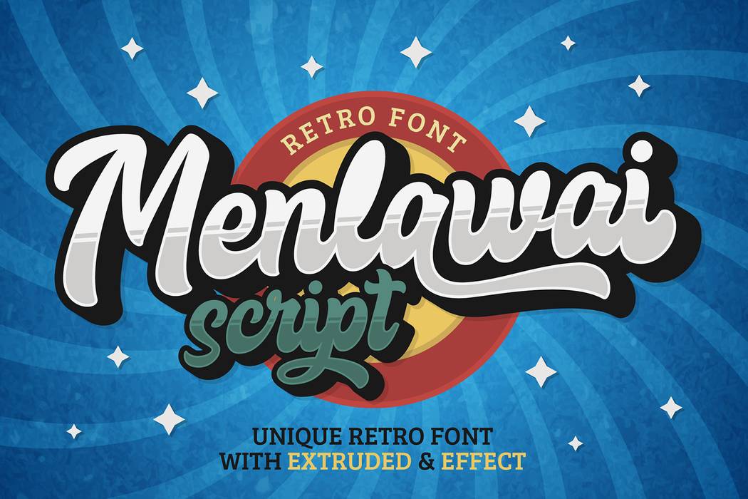 Menlawai Font sample