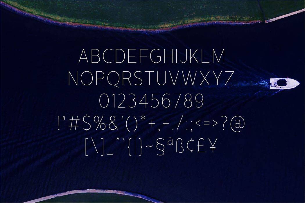 Mensionery Thin Font sample
