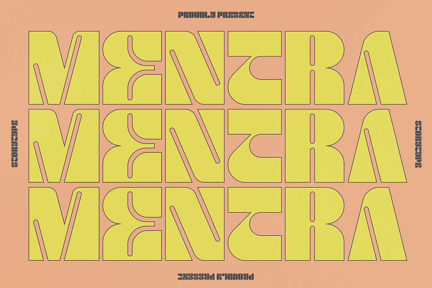 Mentra Font sample