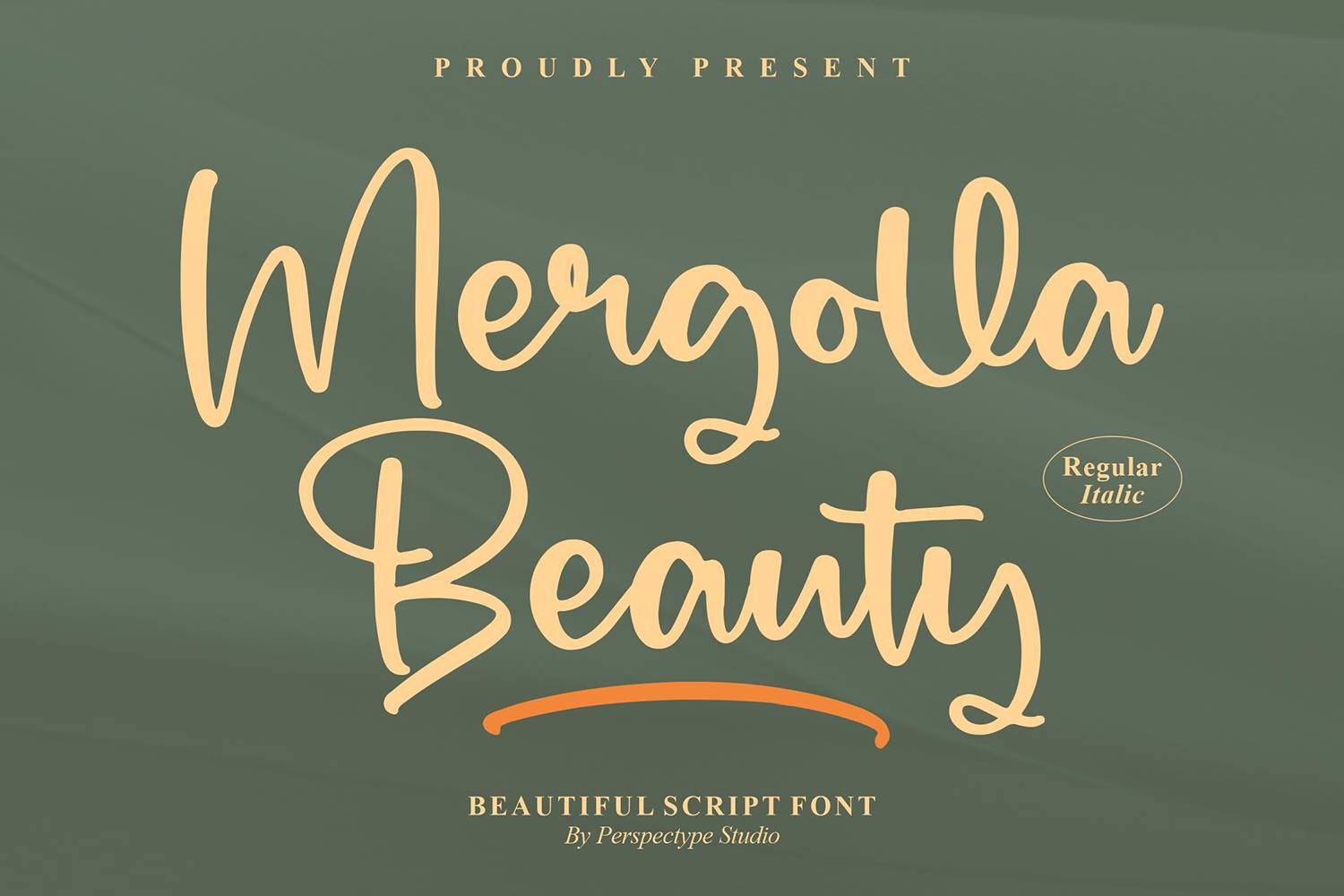 Mergolla Beauty Font sample
