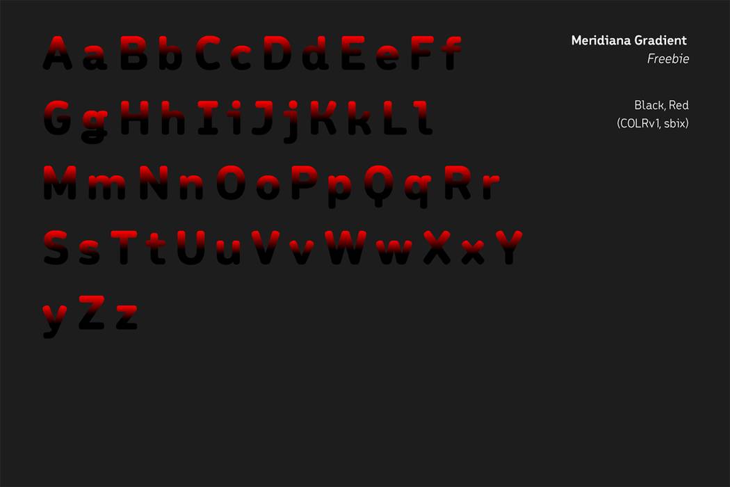 Meridiana Pro Font sample