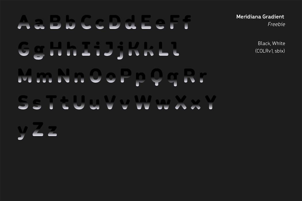 Meridiana Pro Font sample