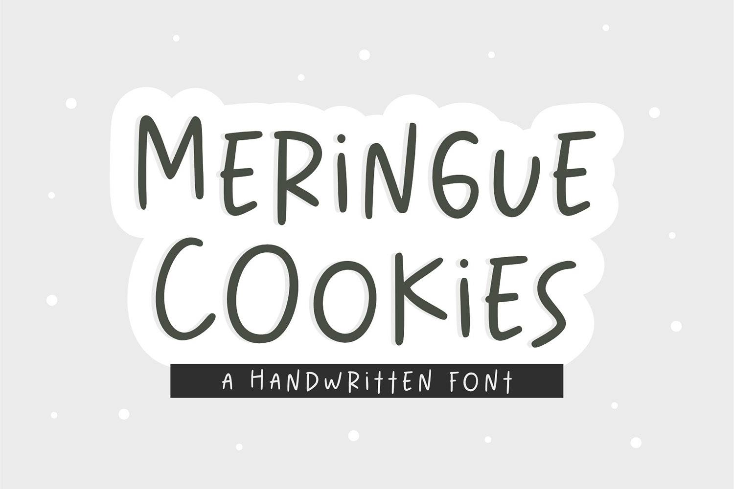 Meringue Cookies Font sample