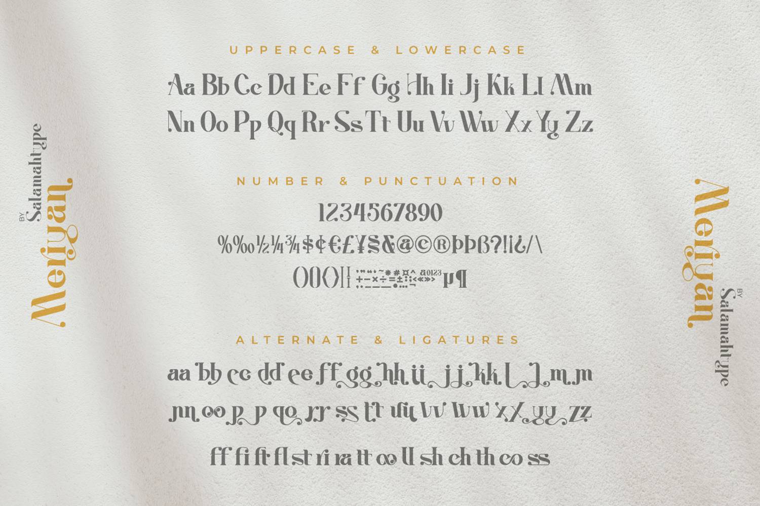 Meriyan Font sample