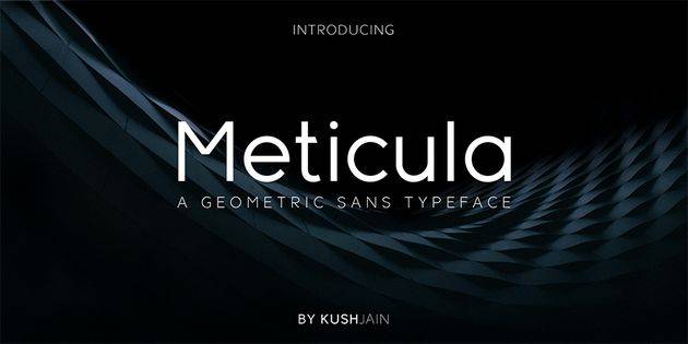 Meticula Sans Demo sample