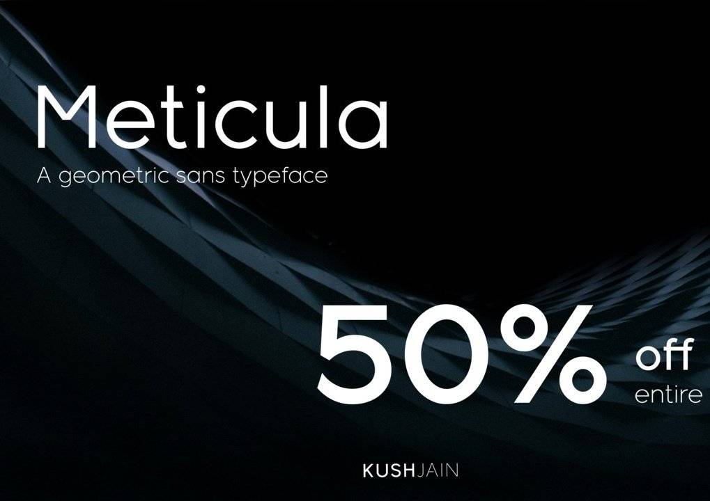Meticula Sans Demo sample
