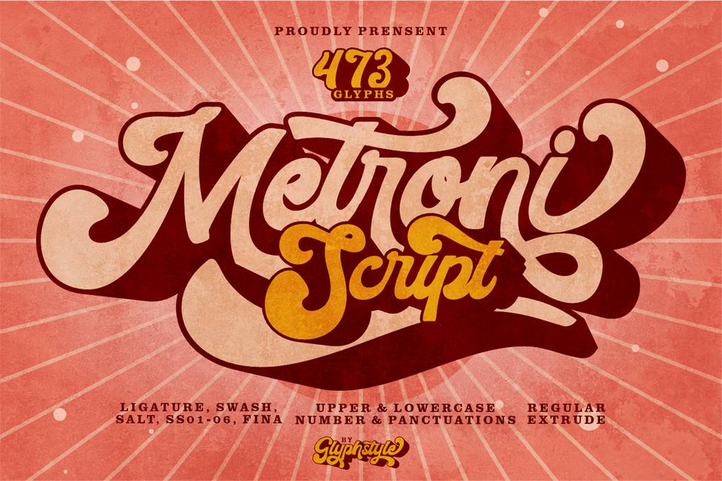 Metroni Font sample