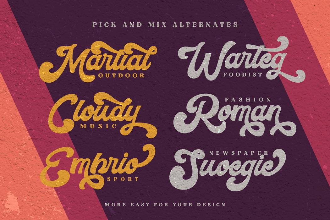 Metroni Font sample
