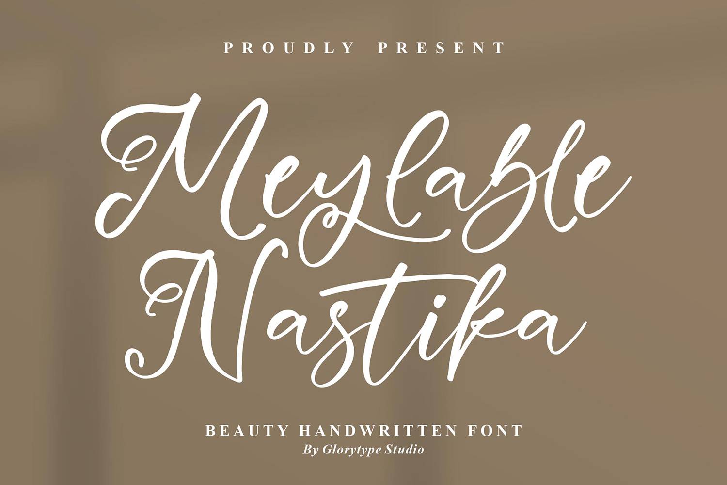 Meylable Nastika Font sample