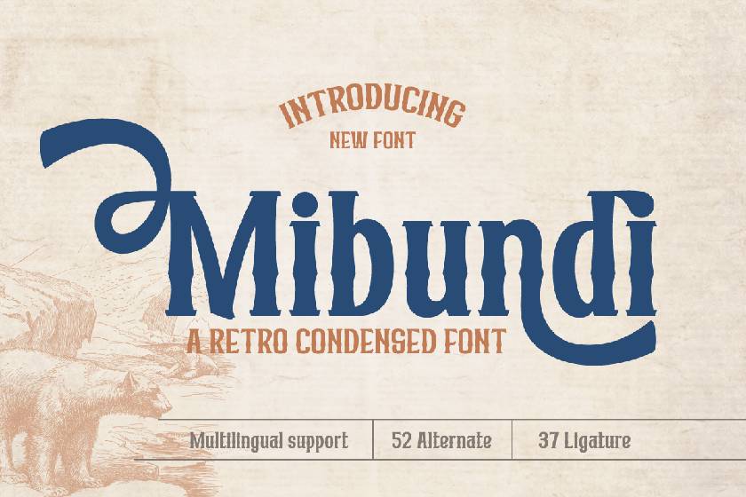 Mibundi Font sample