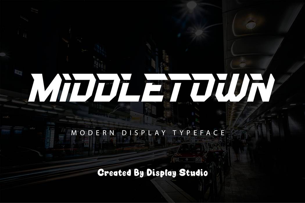 Middletown Font sample