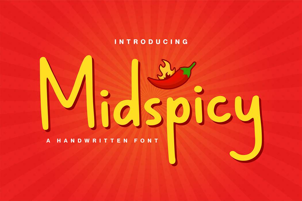Midspicy Font sample