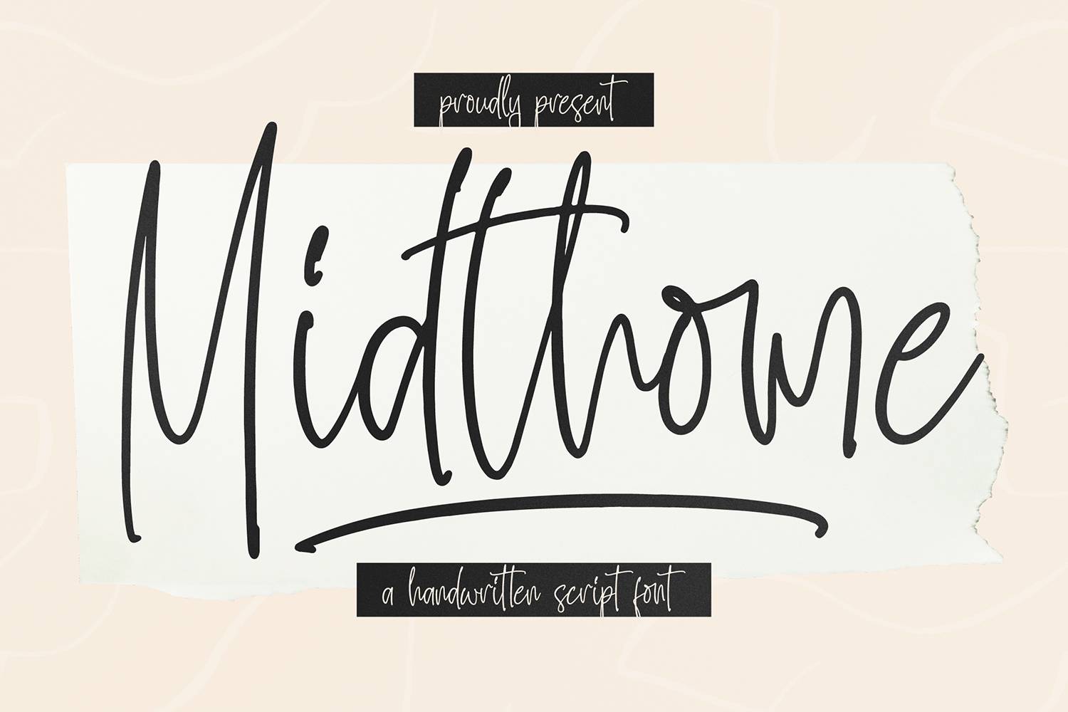 Midthome Font sample
