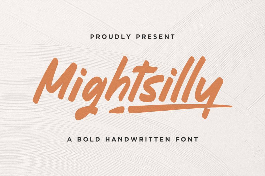 Mightsilly Font sample