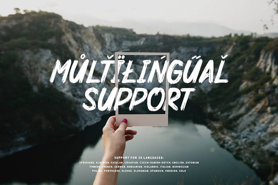 Mighty Brush Font Demo sample