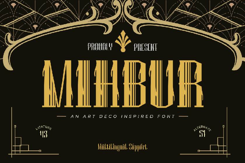 Mihbur Font sample