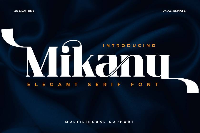 Mikanu Font sample