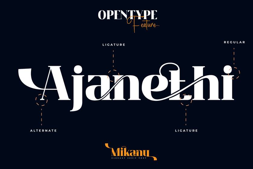 Mikanu Font sample