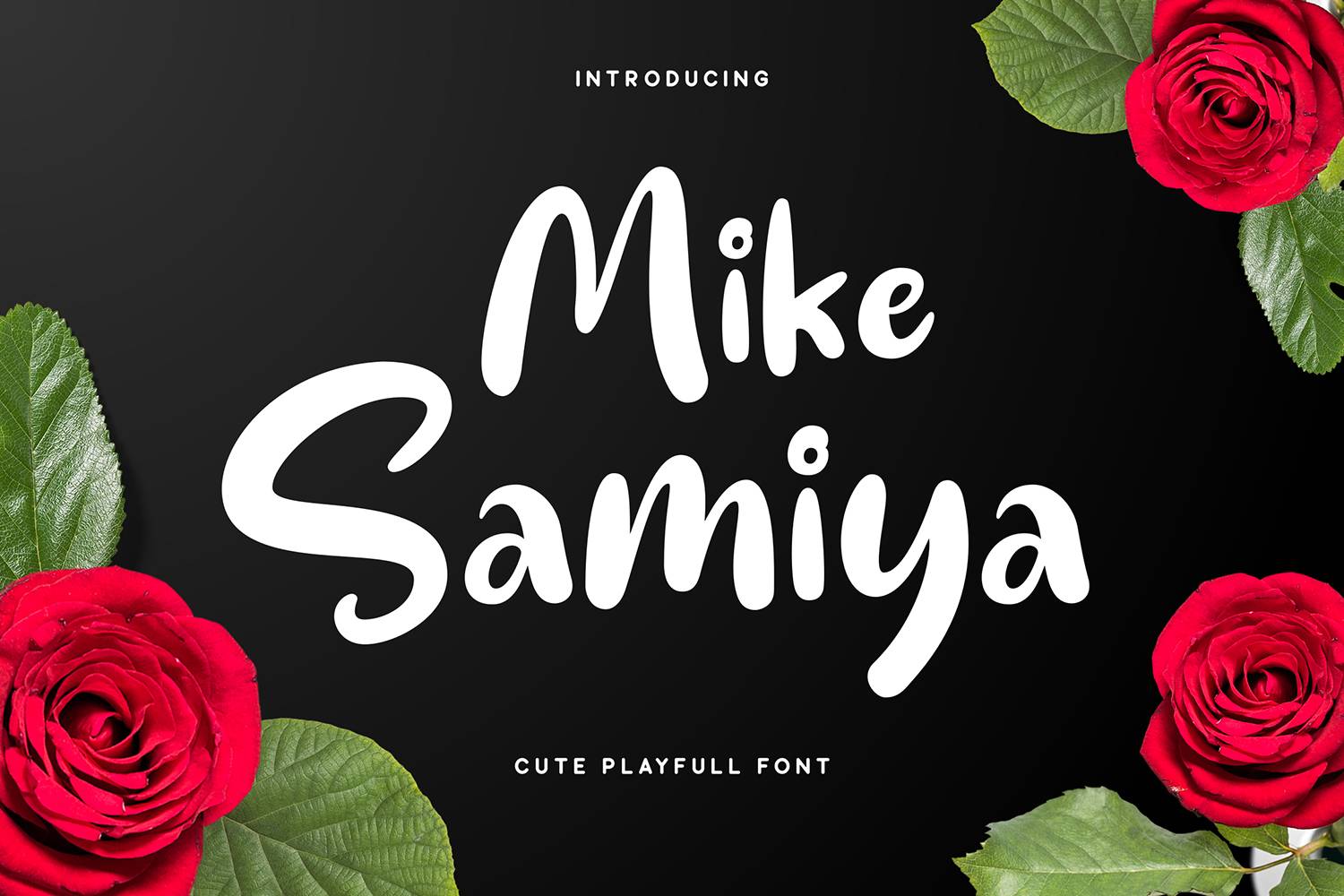 Mike Samiya Font sample