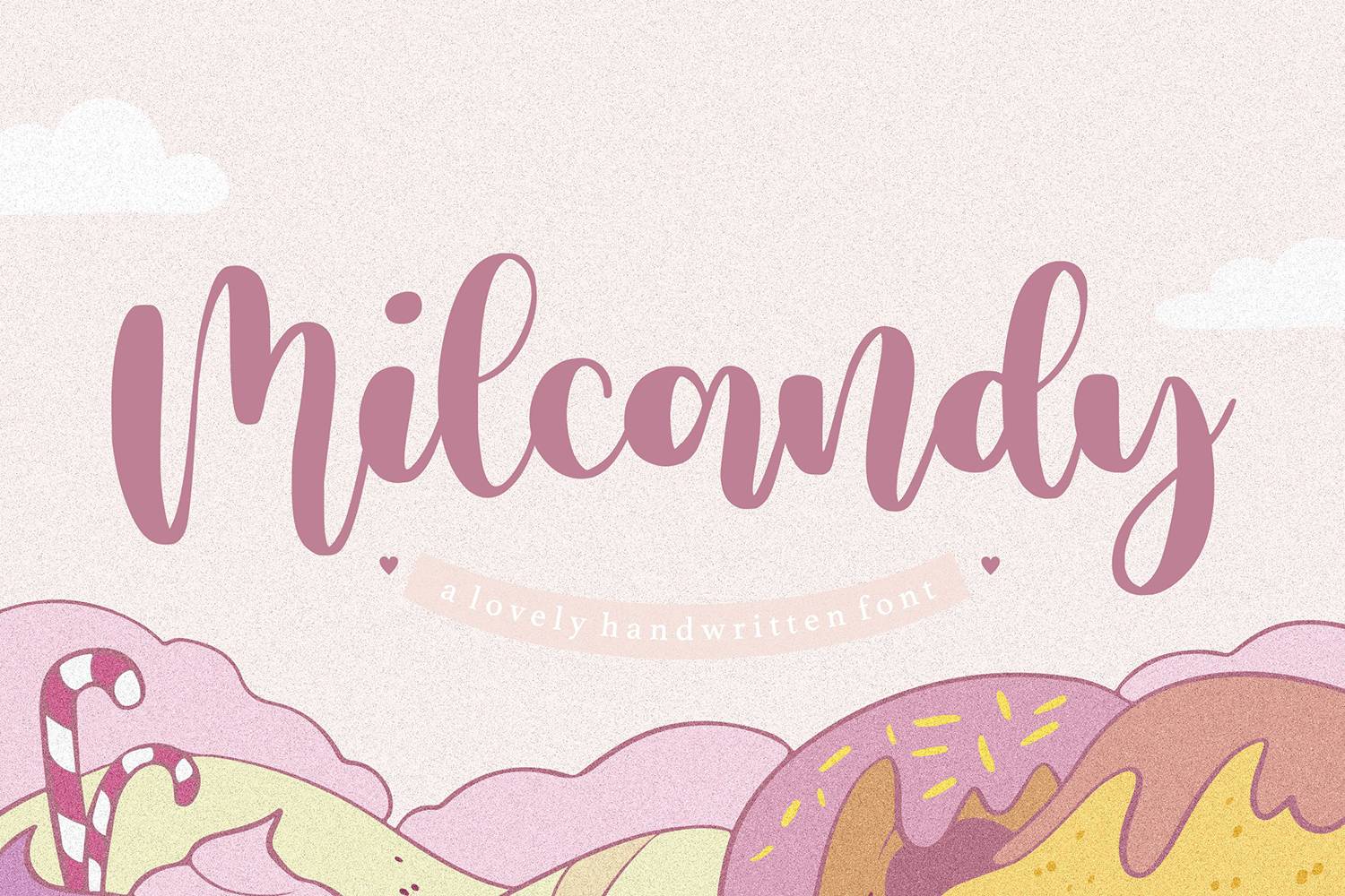 Milcandy Font sample