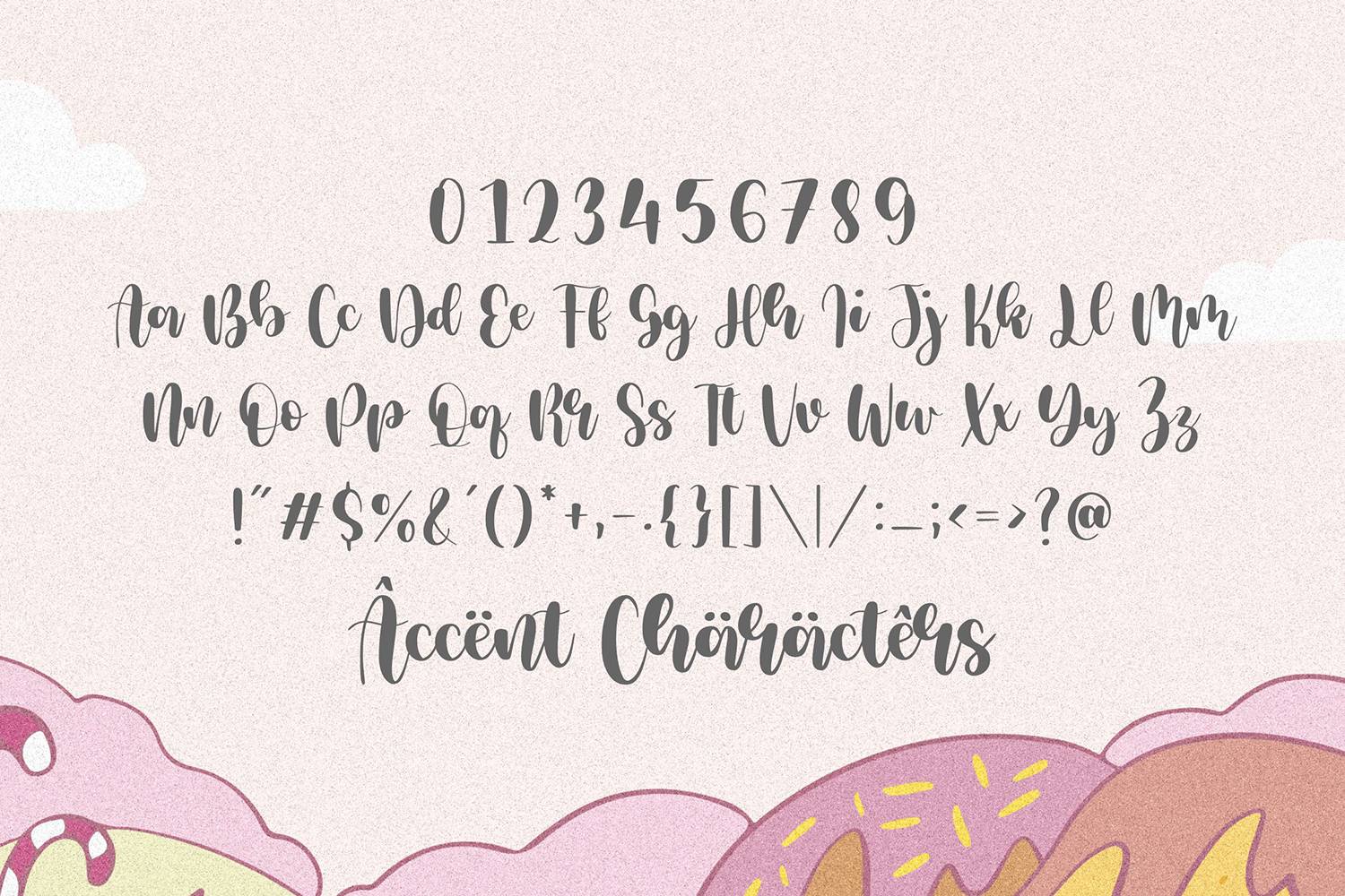 Milcandy Font sample