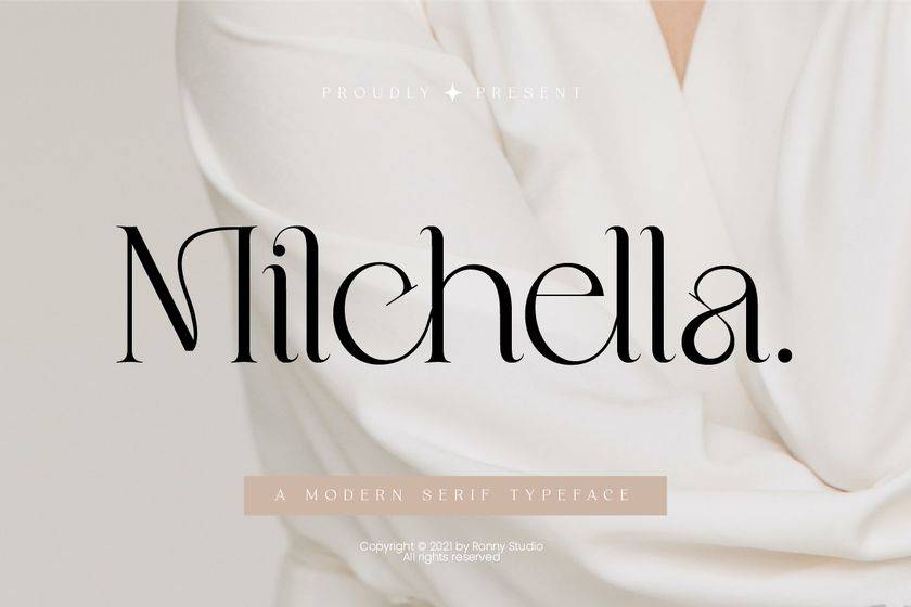 Milchella Font sample