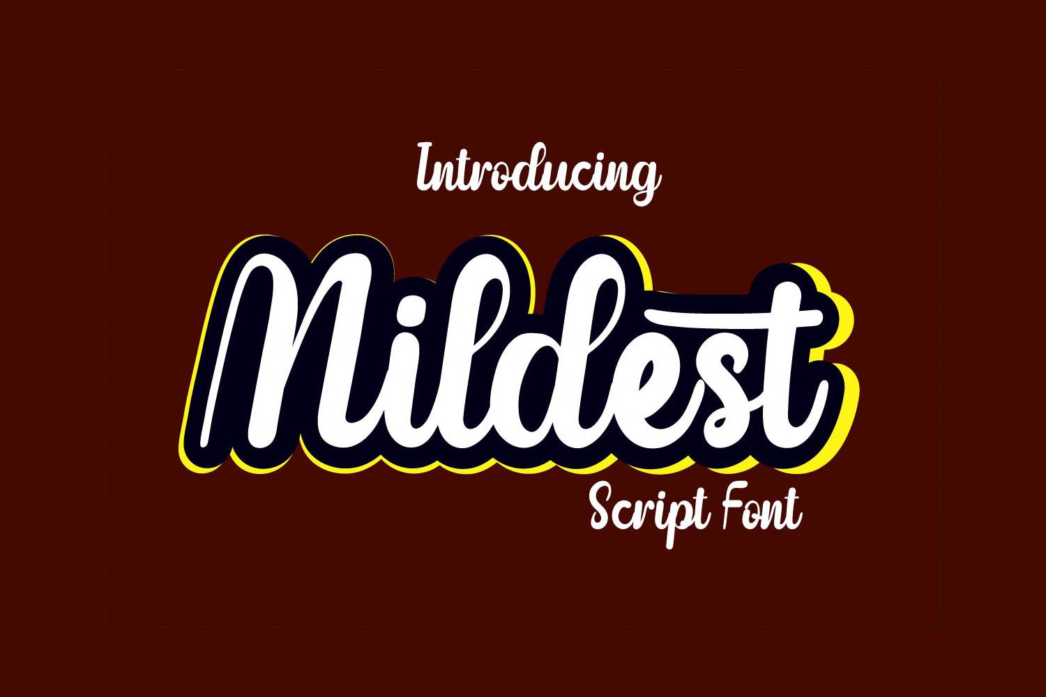 Mildest Font sample