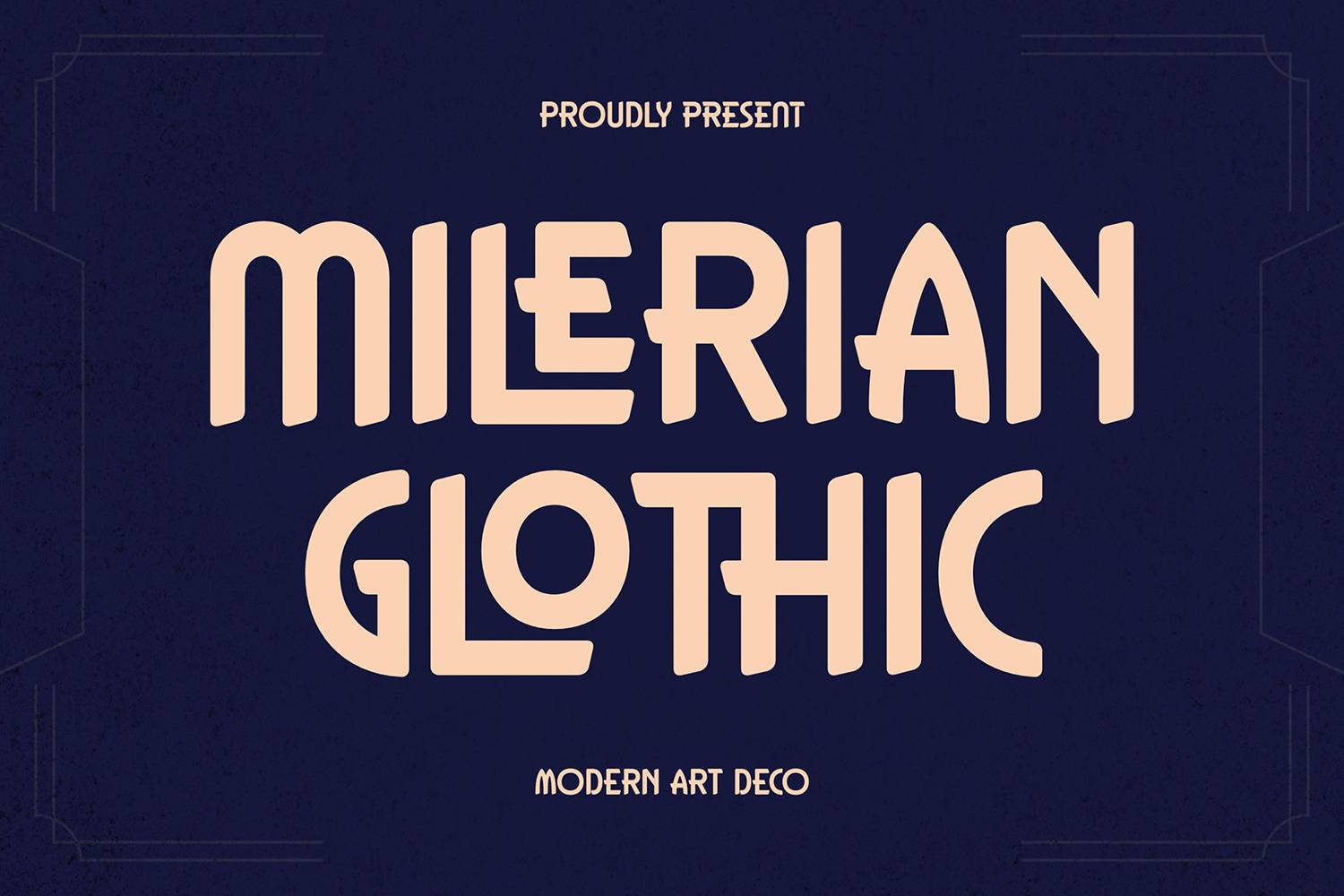 Milerian Glothic Font sample