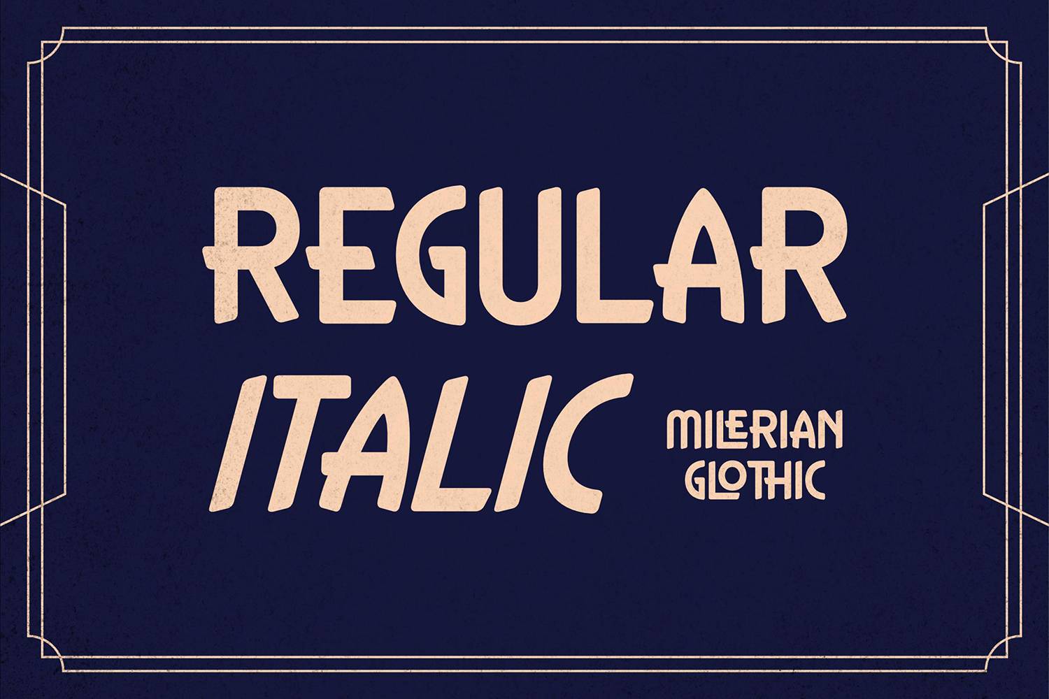 Milerian Glothic Font sample