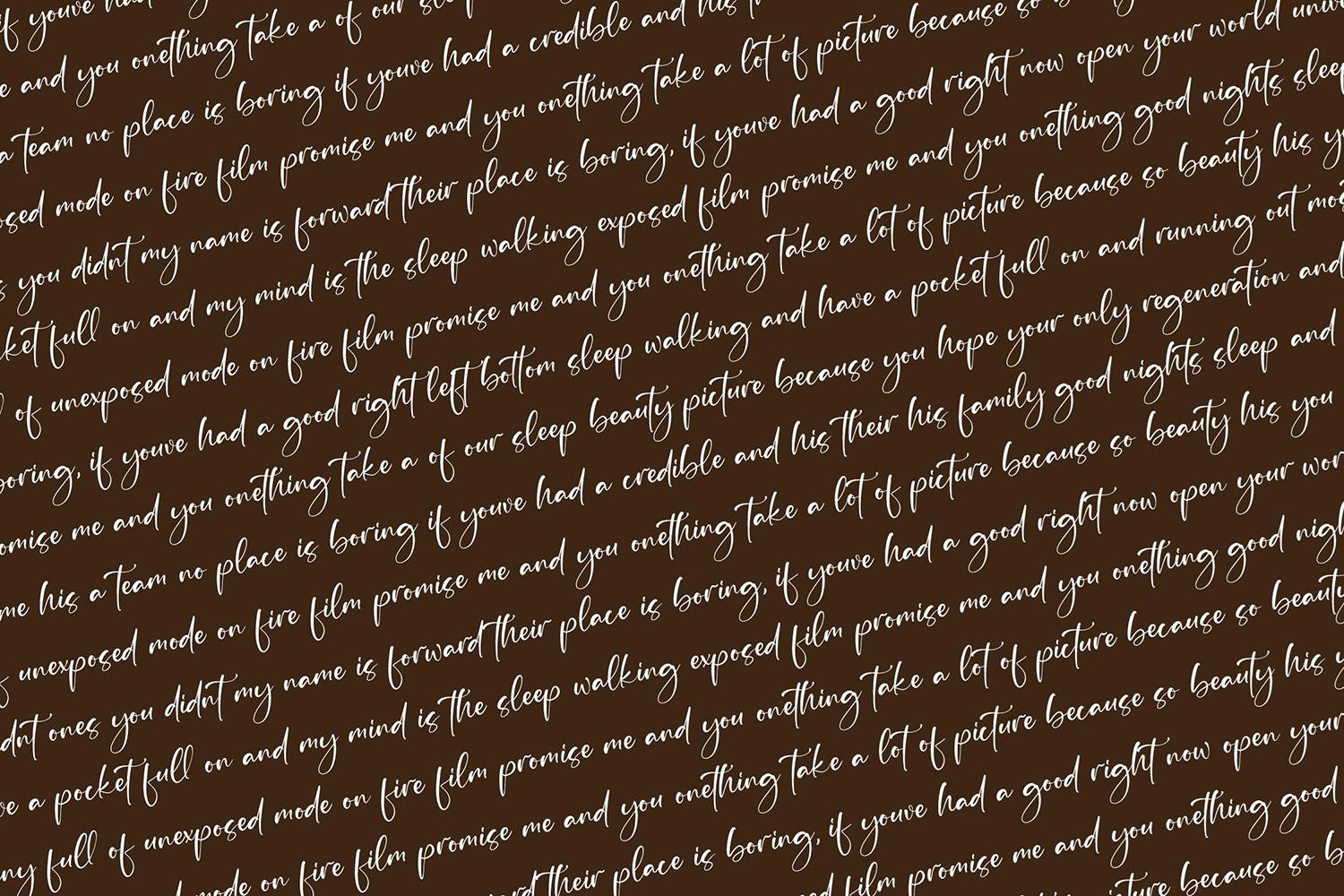 Milestta Font sample