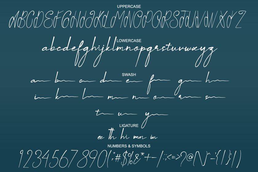 Milionaria Font sample