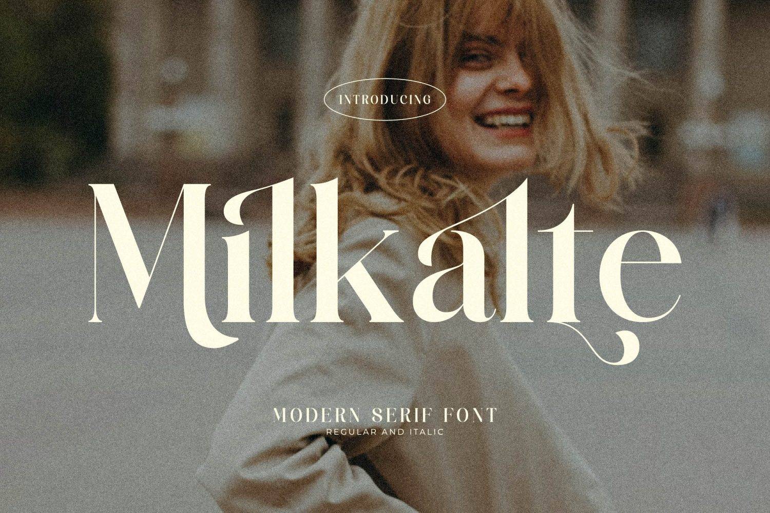 Milkalte Font sample