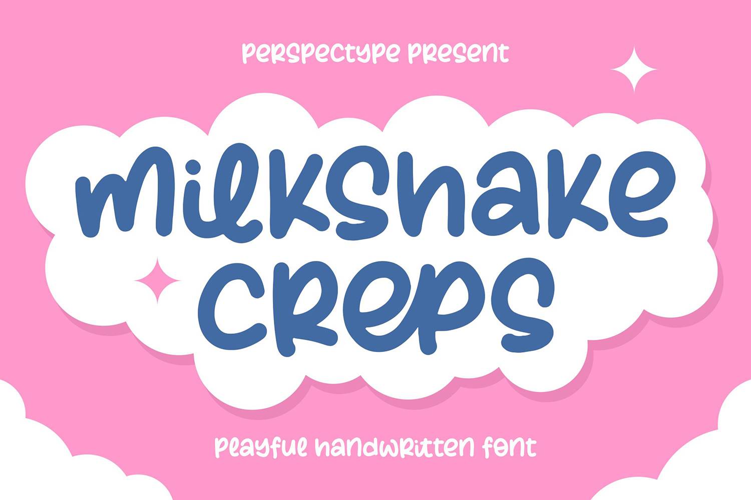 Milkshake Creps Font sample